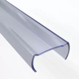Короб пластиковый для гибкого неона формы D (16х16мм), длина 1 метр